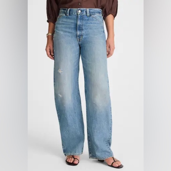 Madewell Denim - Madewell The Balloon Barrel Leg Jeans with Light Distressing